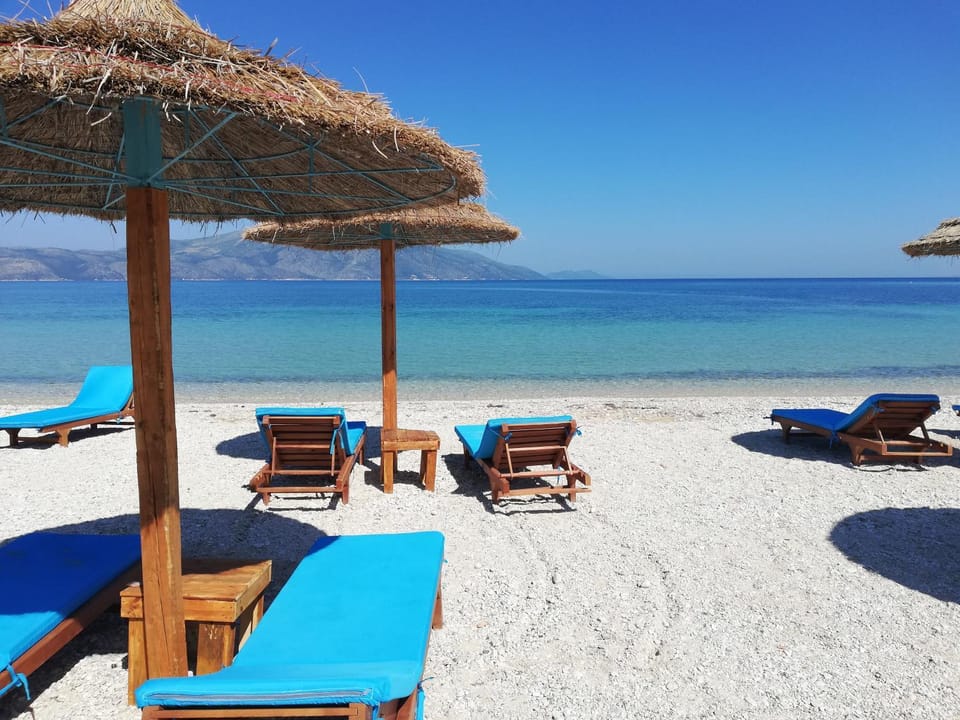 Day, Natural landscape, Beach, sunbed