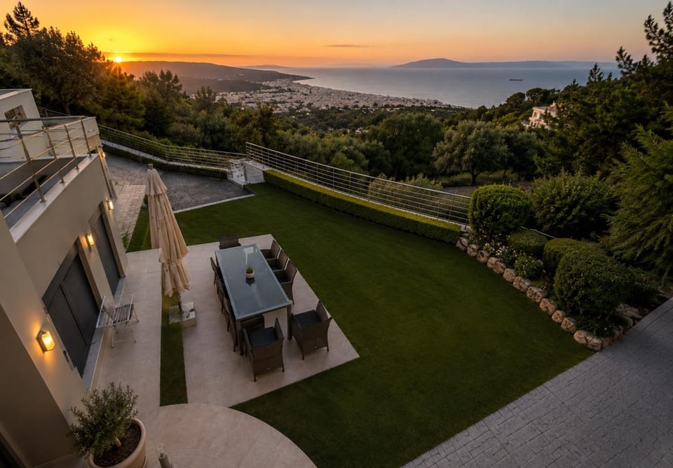 Mytilene Luxury Villa Garden Level Villa in İzmir Province
