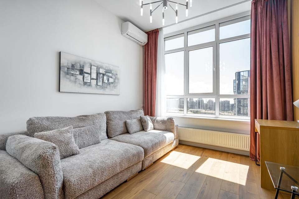 Living room, Seating area, heating, air conditioner