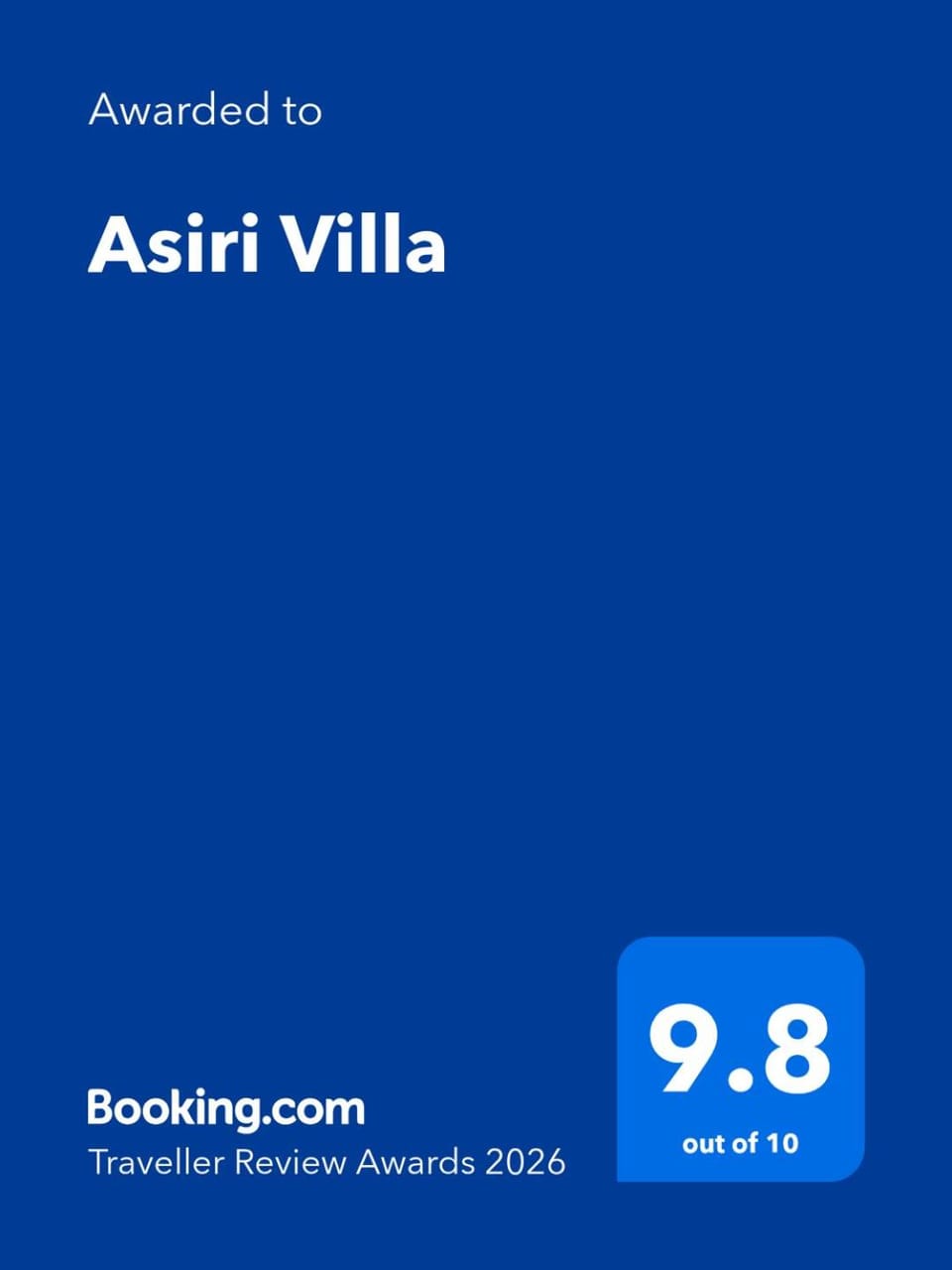 Asiri Villa Bed and Breakfast in Southern Province