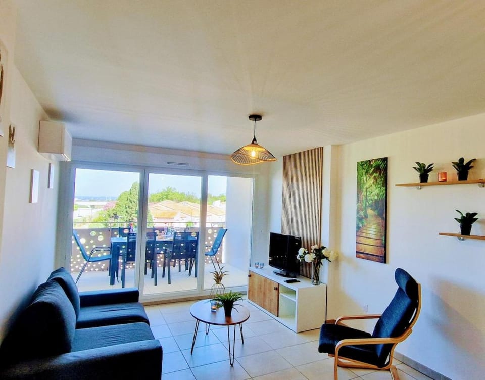 THAU-INDIGO, Appt Neuf, Standing, Prox Plages, Terrasse, Parking, Climatisé Apartment in Occitanie