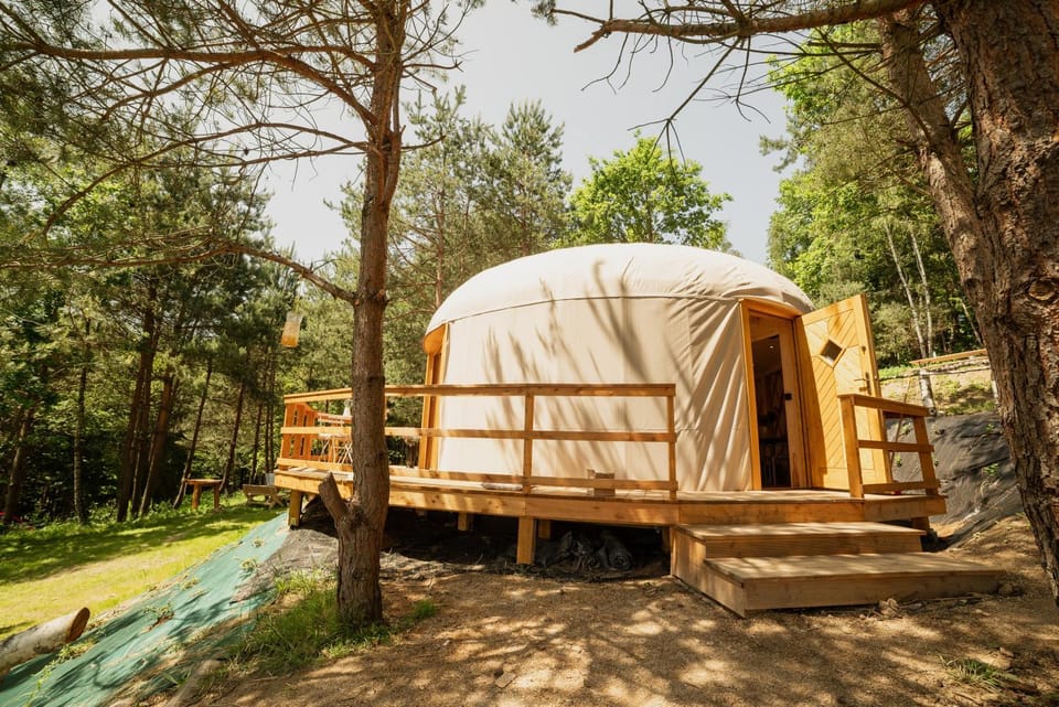 Leśny krąg Luxury tent in Lesser Poland Voivodeship