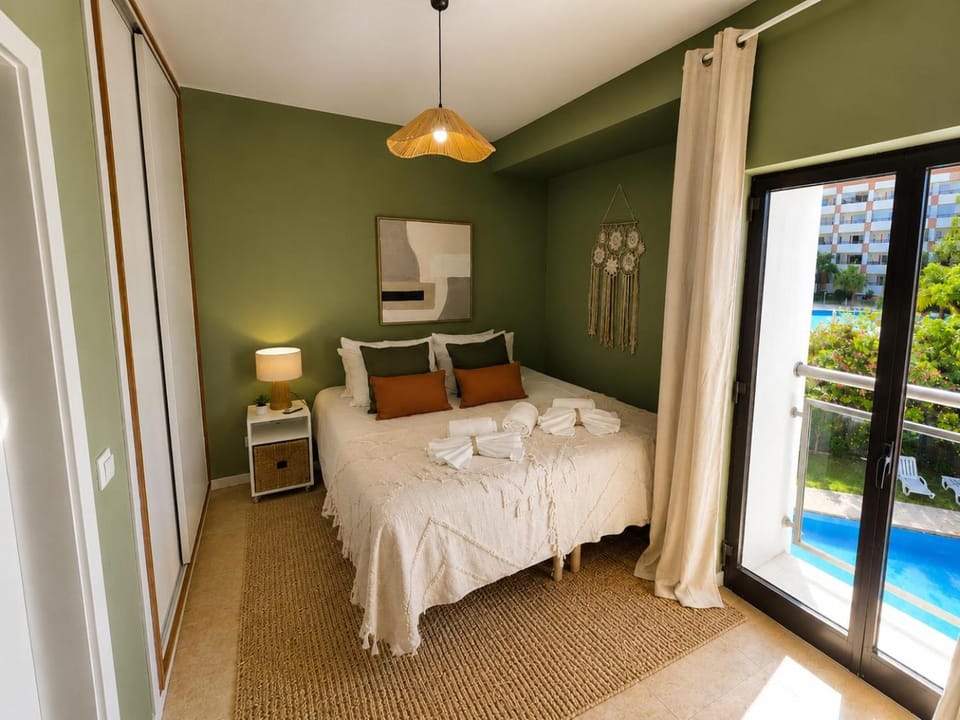 Bed, Balcony/Terrace, Bedroom, towels, wardrobe