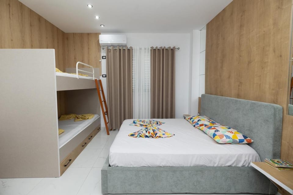 Bed, Bedroom, towels, wardrobe