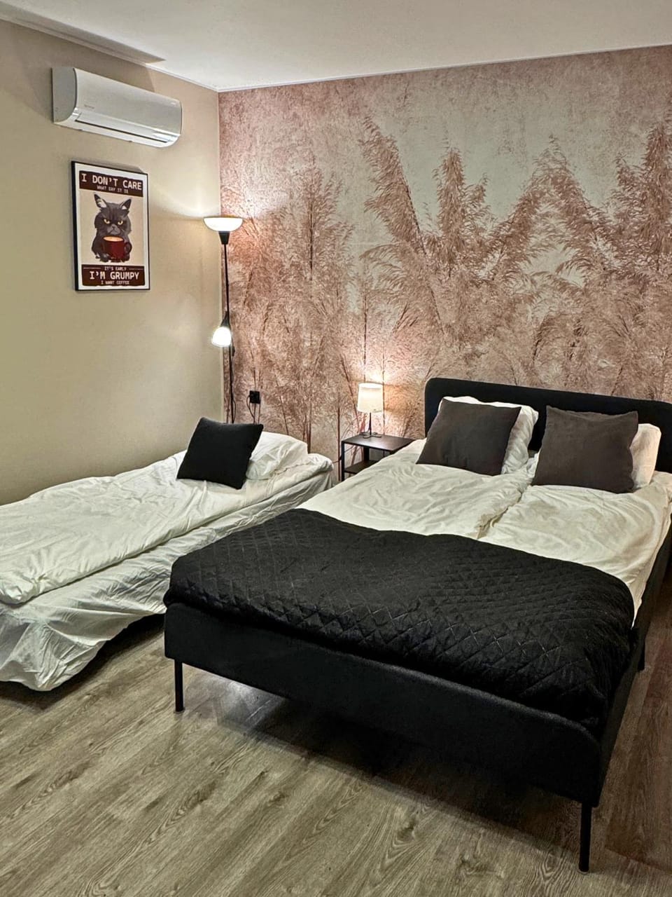 Bed, Bedroom, bunk bed, heating, air conditioner
