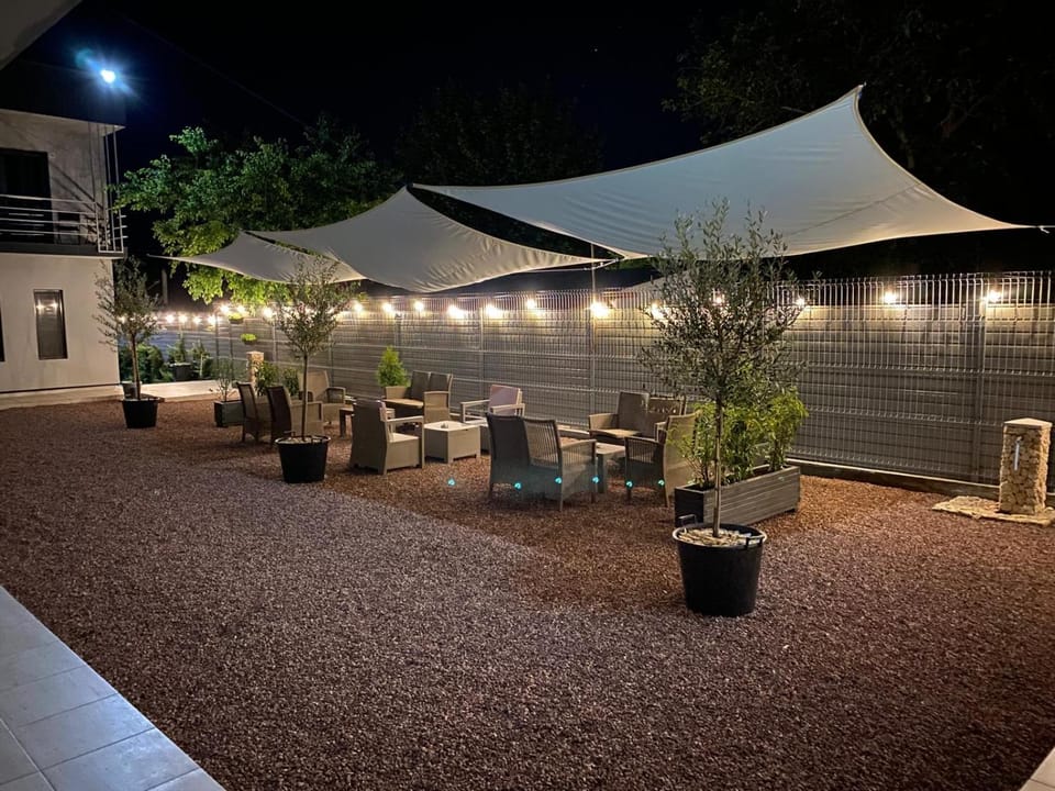 Night, Garden, Garden view