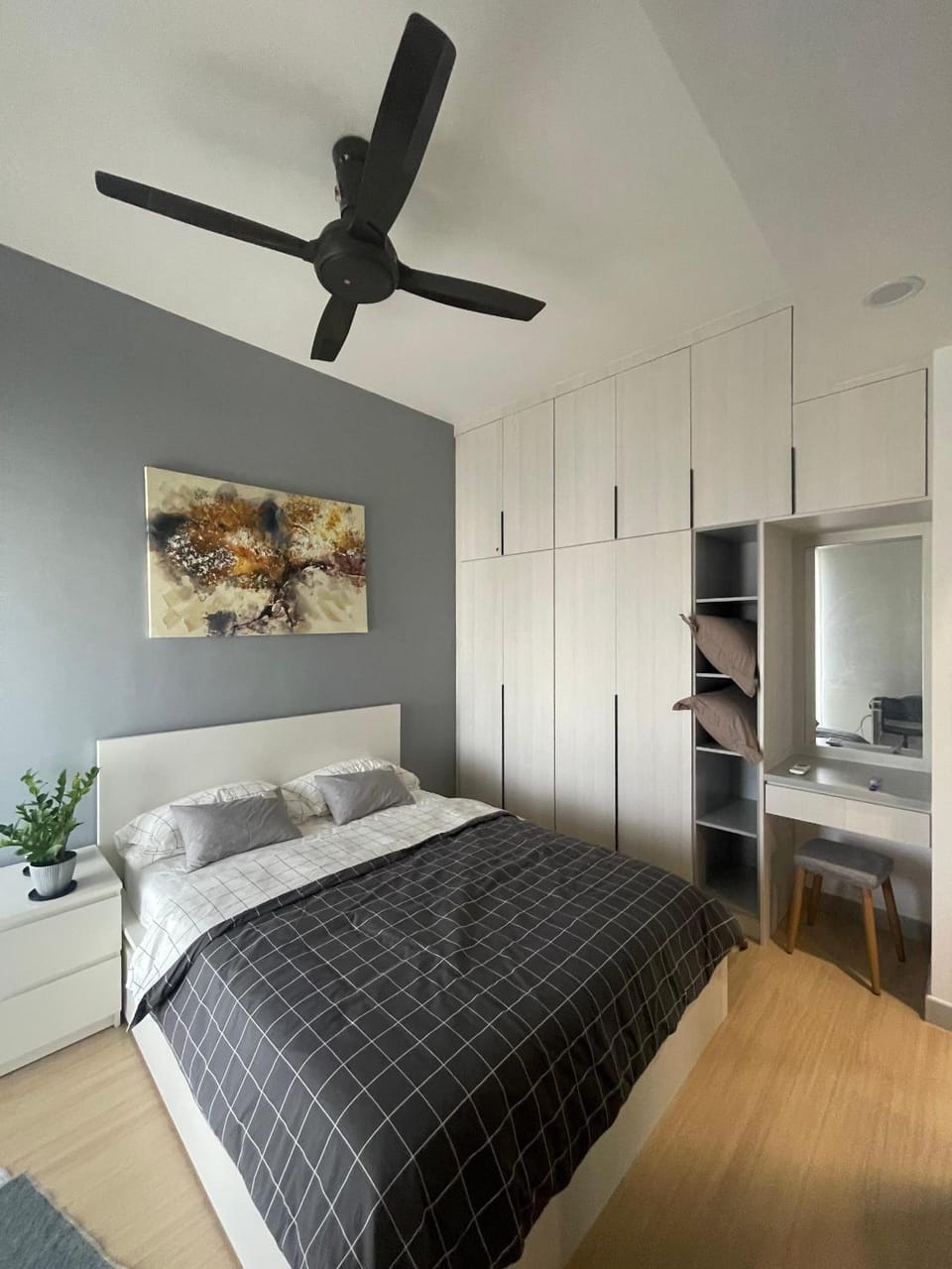 Bed, Bedroom, wardrobe
