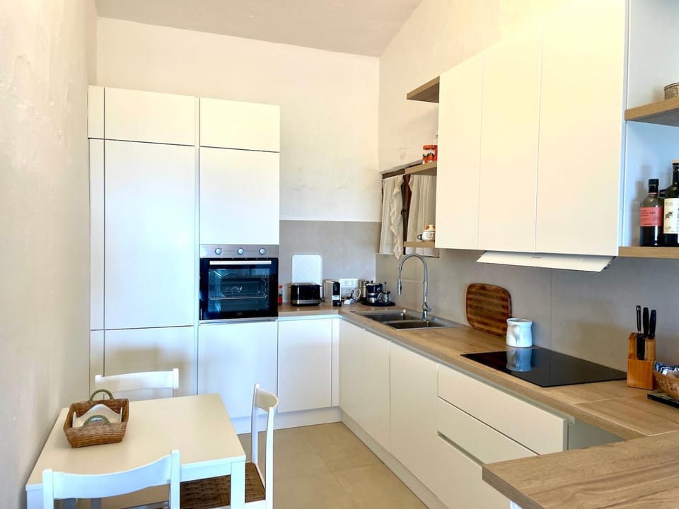 Kitchen or kitchenette, dishwasher, oven, stove, toaster