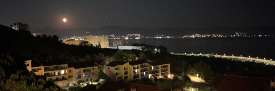 Night, Balcony/Terrace, Sea view