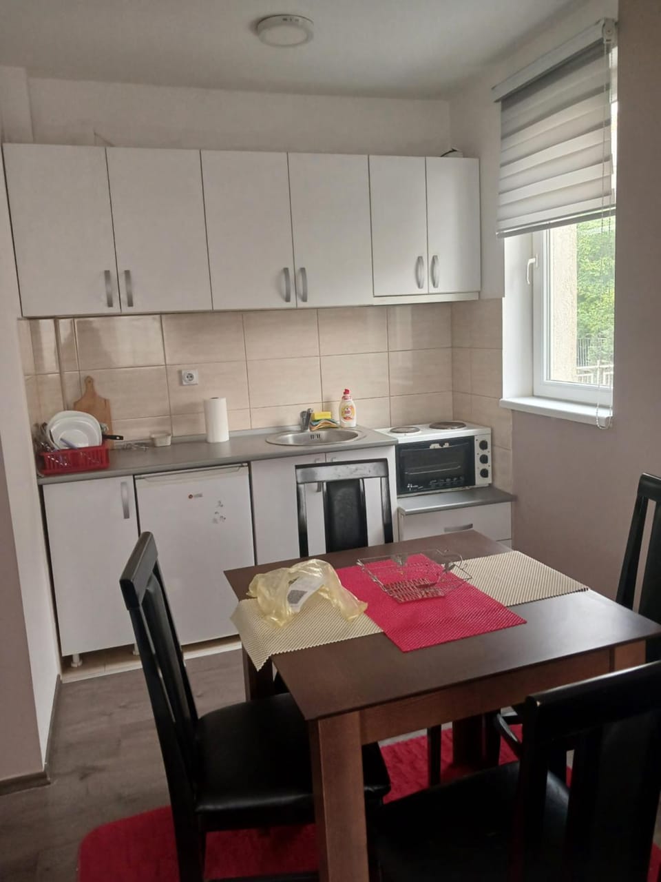 Living room, kitchen