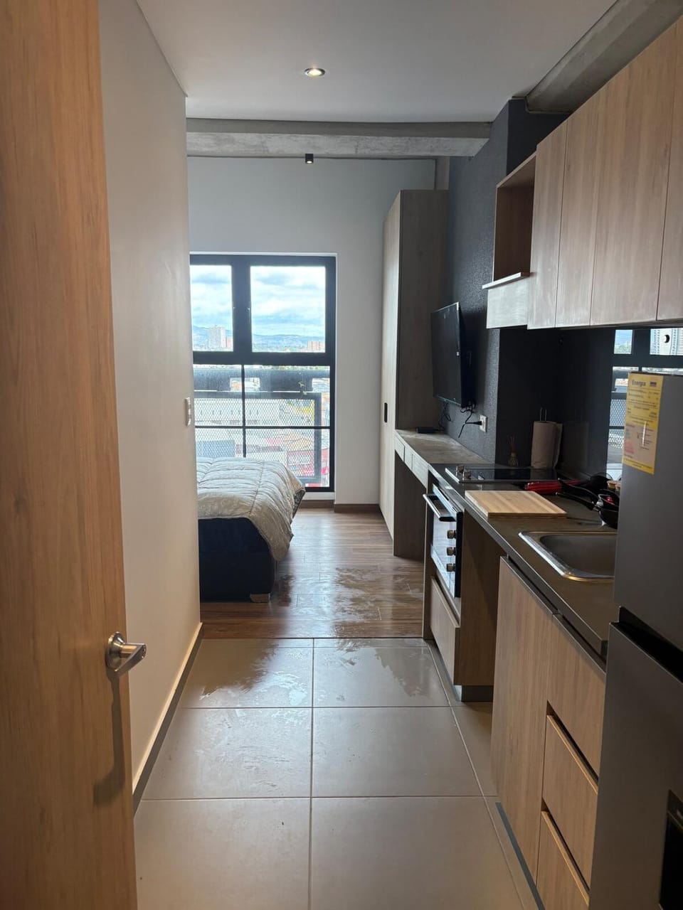 Kitchen or kitchenette, oven, stove