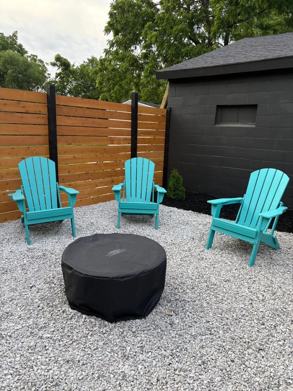 Patio, fireplace