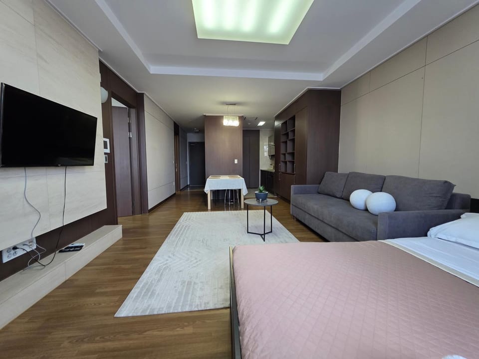 206 Luxury Апартаменты с шикарным видом на Мечеть Хазрет Султан,2х комн с 2-мя кроватями и раскладным диваном,2 санузла Apartment in Kazakhstan