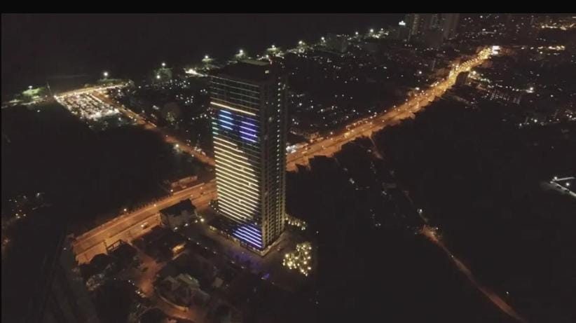 Night, Bird's eye view, City view