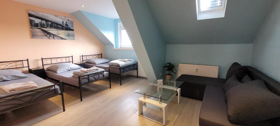 Bed, Living room, Bedroom