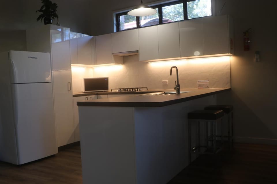 Kitchen or kitchenette, dishwasher, oven, stove