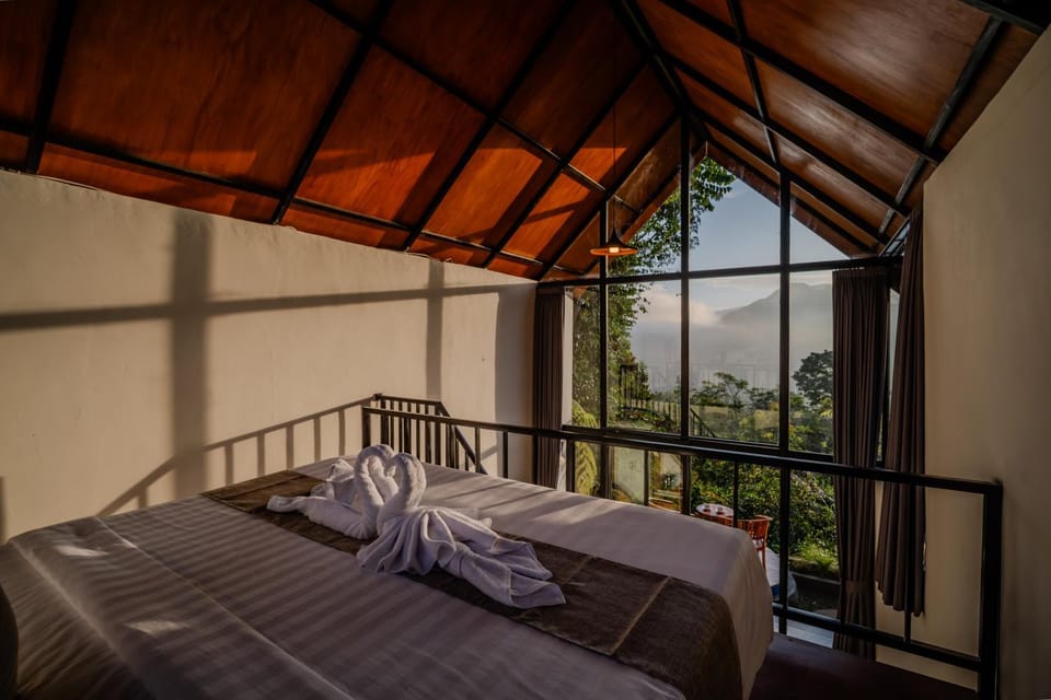 Photo of the whole room, Mountain view