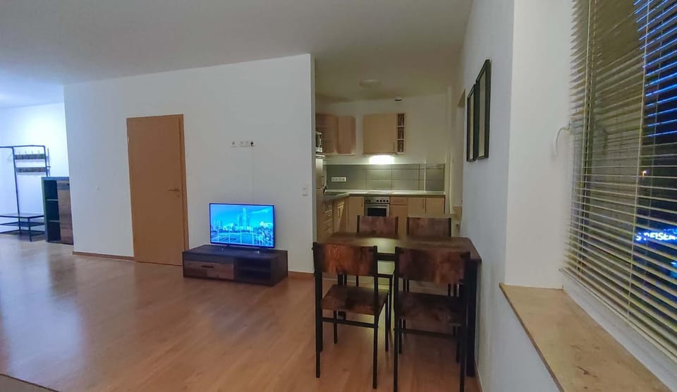 Communal lounge/ TV room, TV and multimedia, Kitchen or kitchenette, Living room, Seating area, Dining area, Evening entertainment, oven