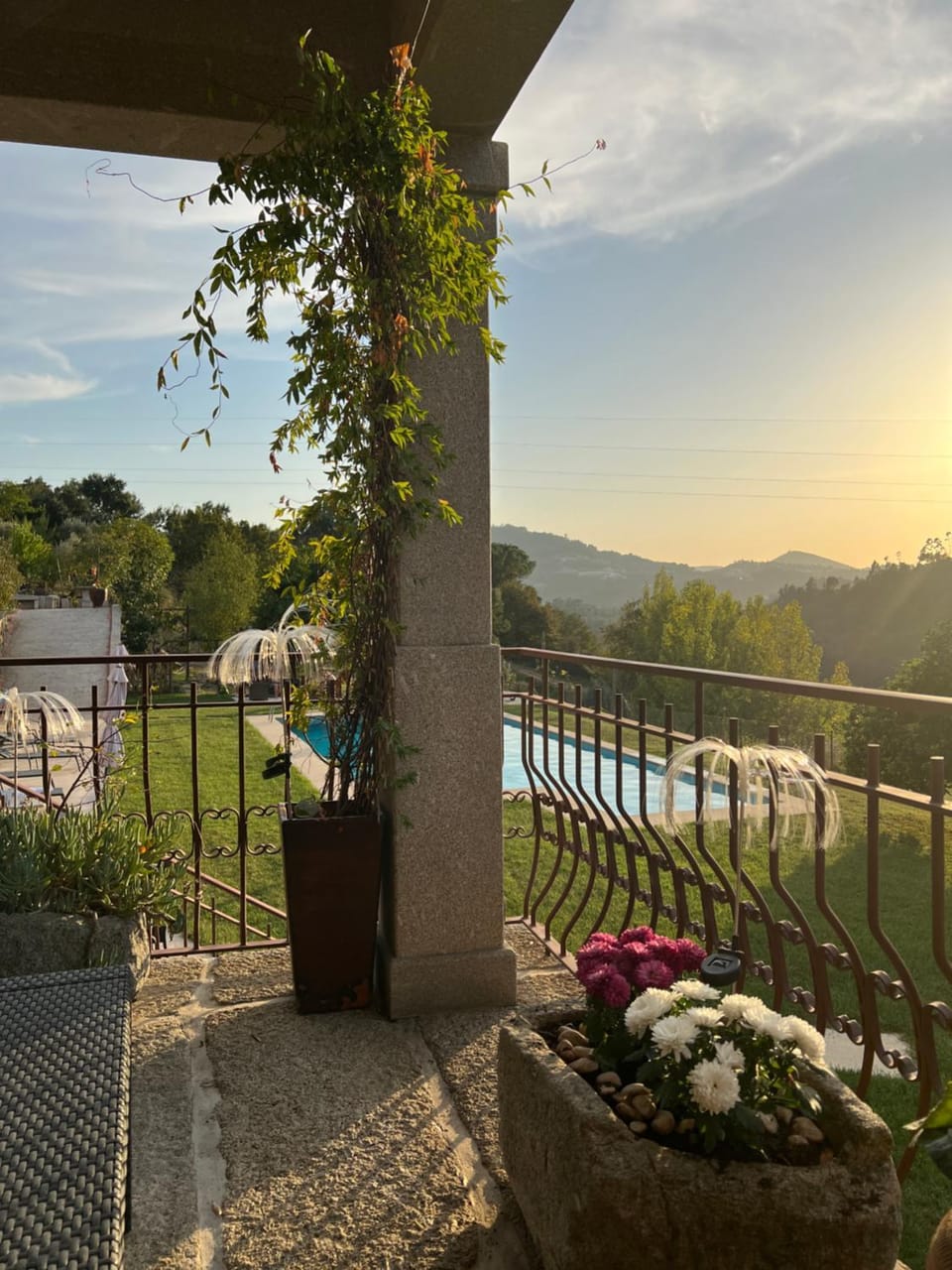 Garden, Balcony/Terrace, Pool view