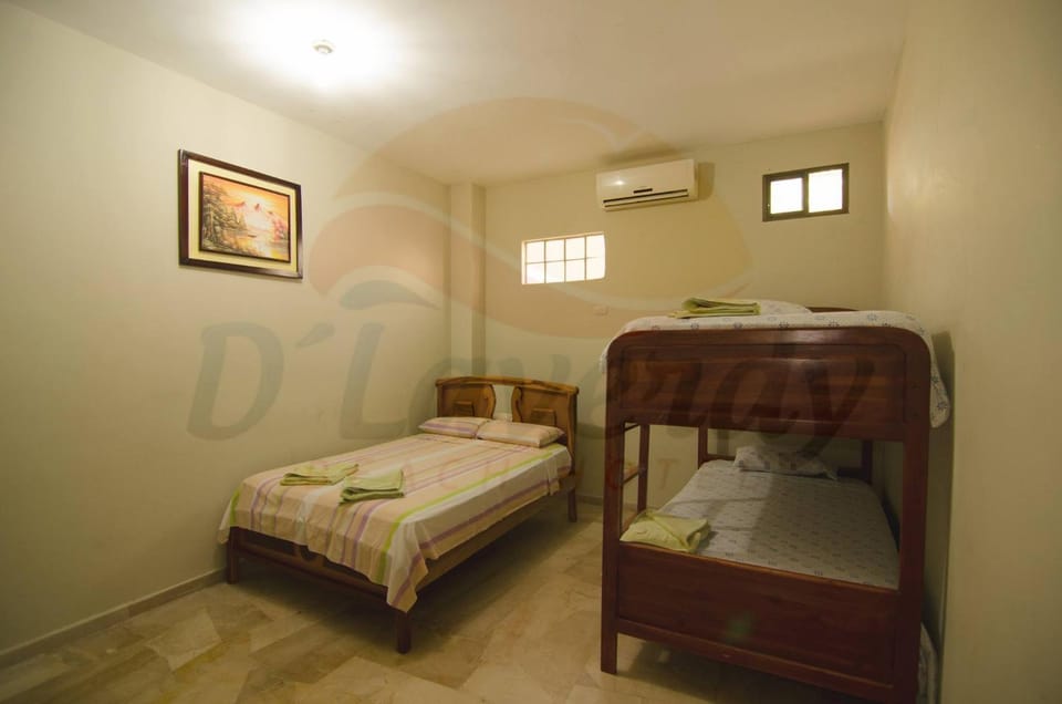 Bed, bunk bed, air conditioner