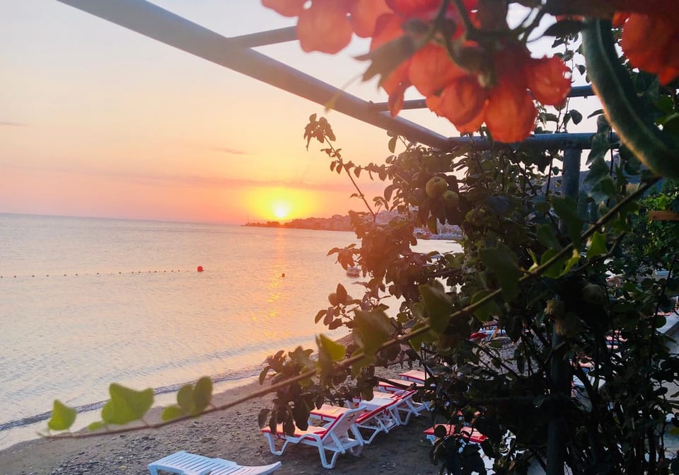 Natural landscape, Beach, Sea view, Sunset