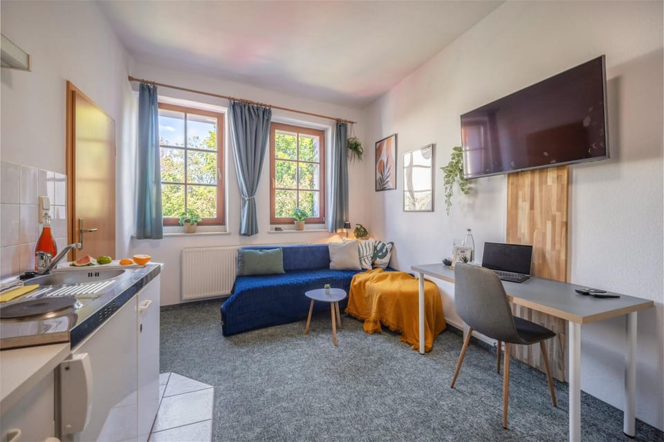 Ruhiges Studio in Altstadt mit Gartenblick & Sofa Apartment in Freiberg