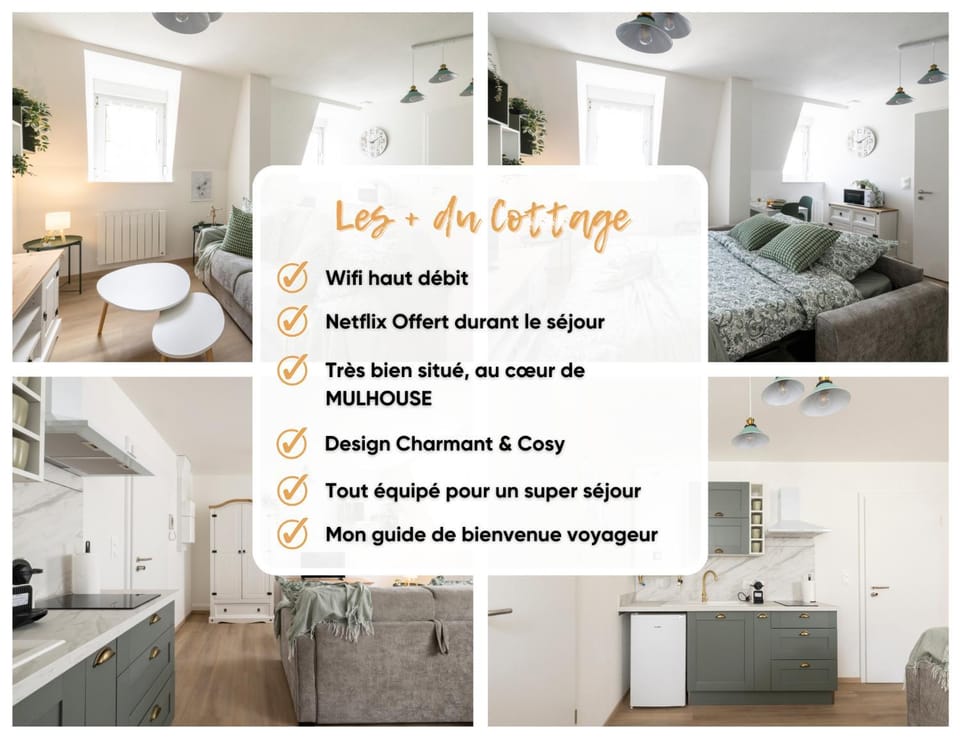 MonSéjourCosy - Le Cottage - Studio - Cosy - Netflix Apartment in Mulhouse
