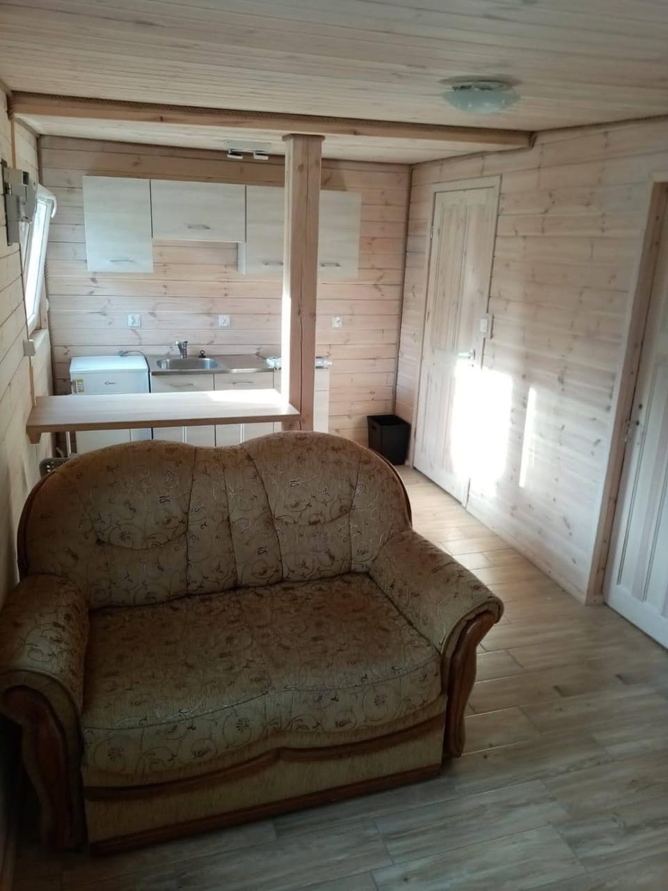 Kitchen or kitchenette, Living room, Seating area