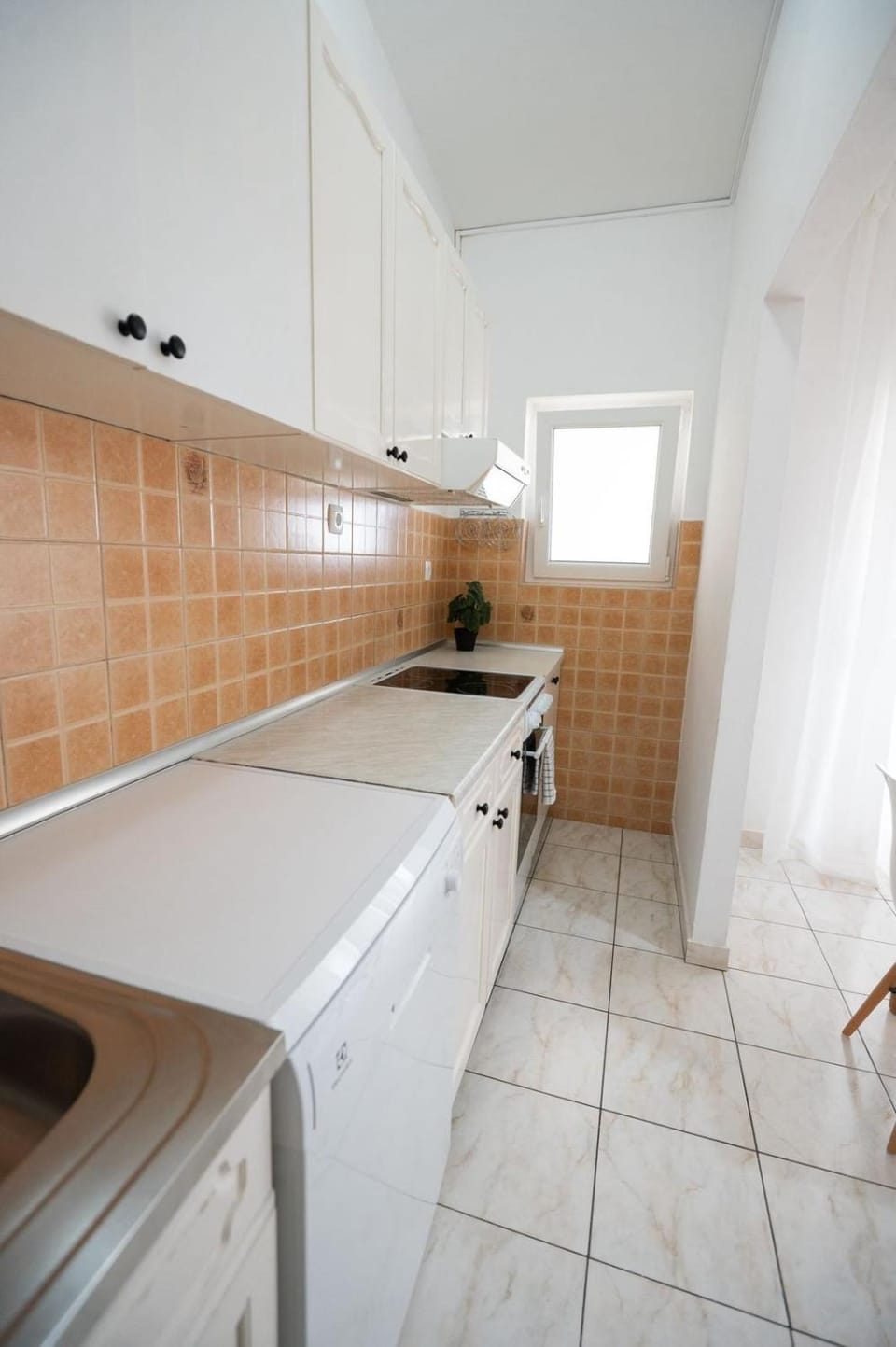 Kitchen or kitchenette, dishwasher