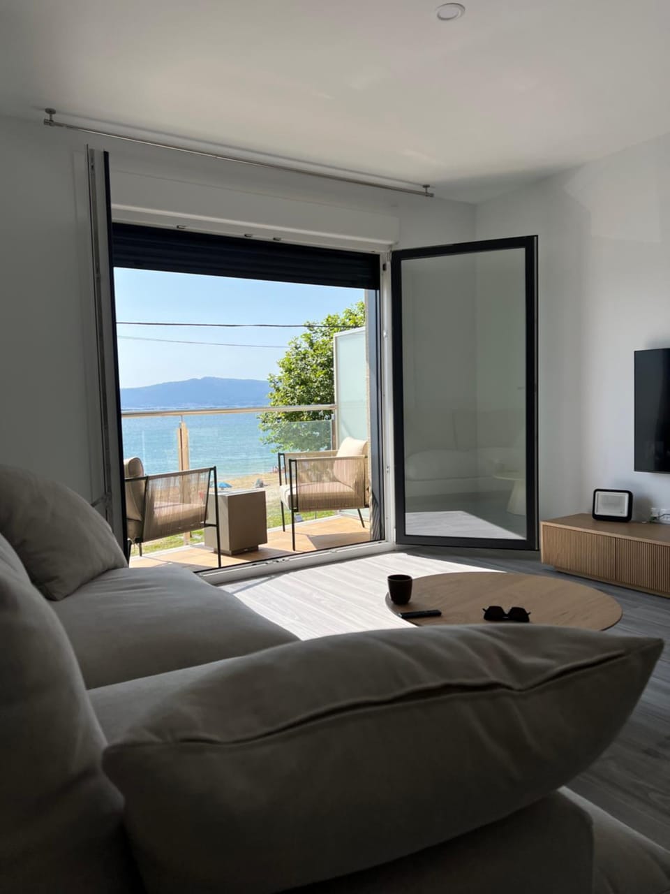 Living room, Seating area, Sea view