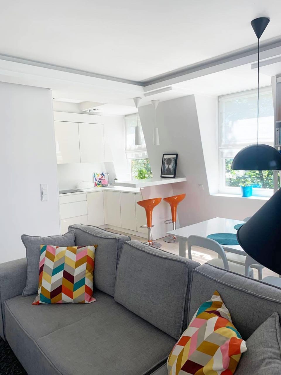 Kitchen or kitchenette, Living room