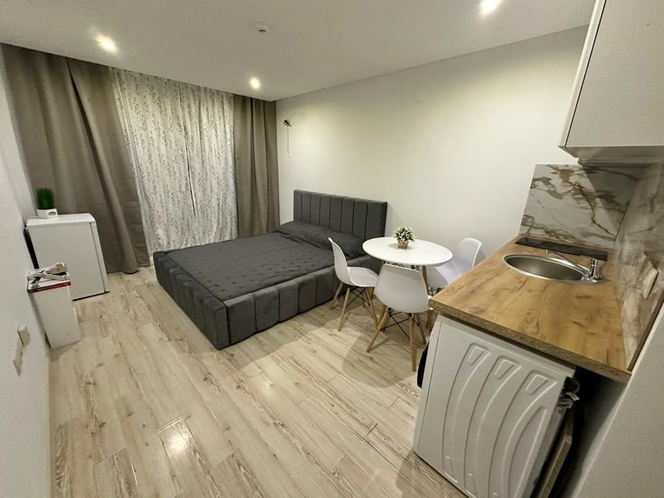 Bed, Kitchen or kitchenette, Living room, Photo of the whole room, Dining area, Bedroom, oven