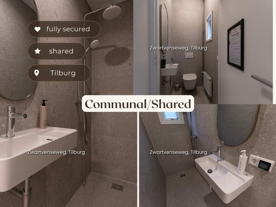 Bedroom w shared facilities, near Uni & forest House in Tilburg