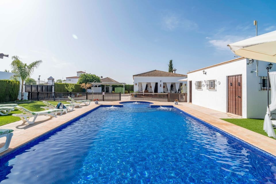 Property building, Living room, Swimming pool