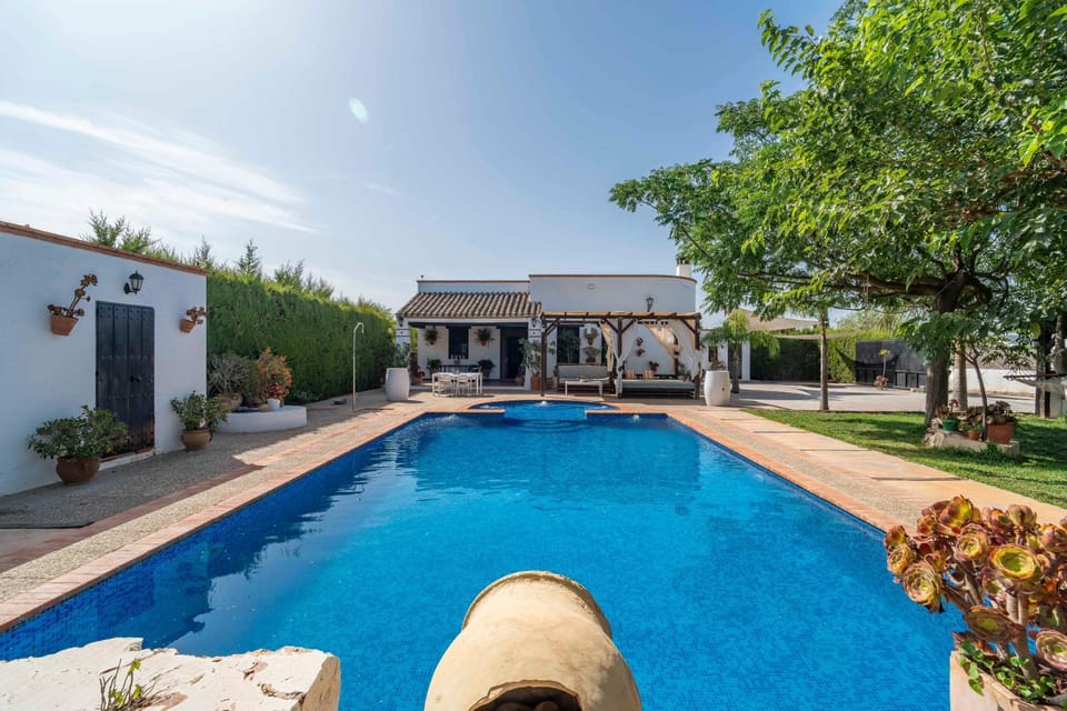 Property building, Living room, Swimming pool
