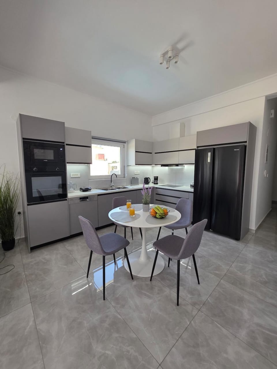 Kitchen or kitchenette, Dining area, oven, stove