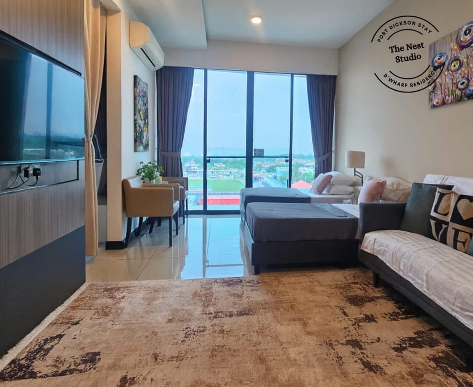 PD D'Wharf The Nest Studio With 50' Smart TV & Free WIFI Apartment in Port Dickson