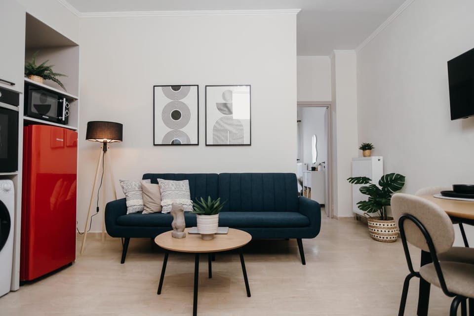 Living room, kitchen