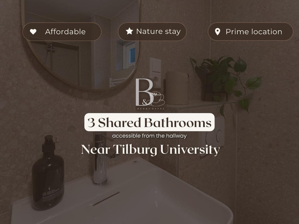 Comfortable Private Room Near Tilburg University House in Tilburg
