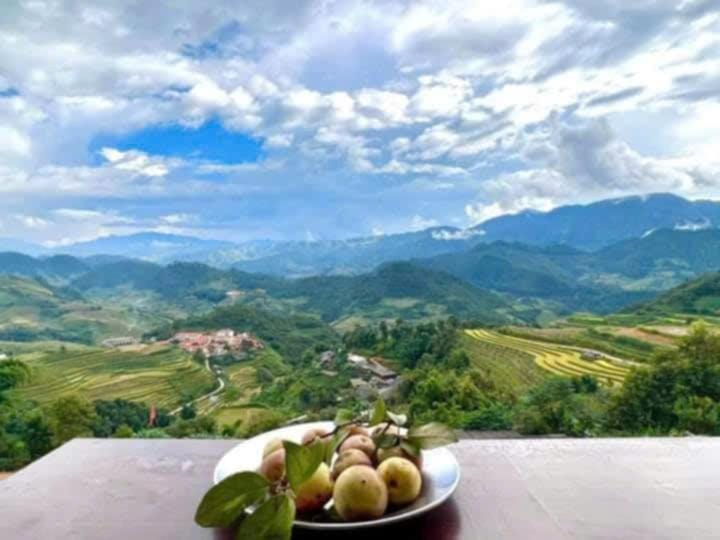 Top view La Pan Tan Country House in Vietnam