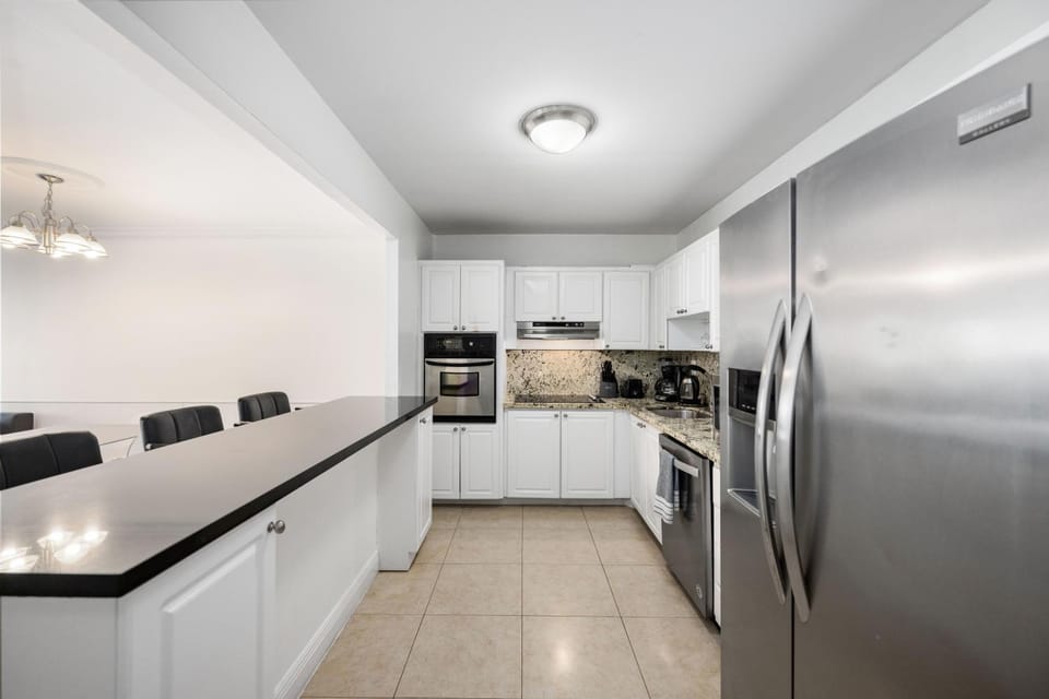 Kitchen or kitchenette, oven, stove, toaster