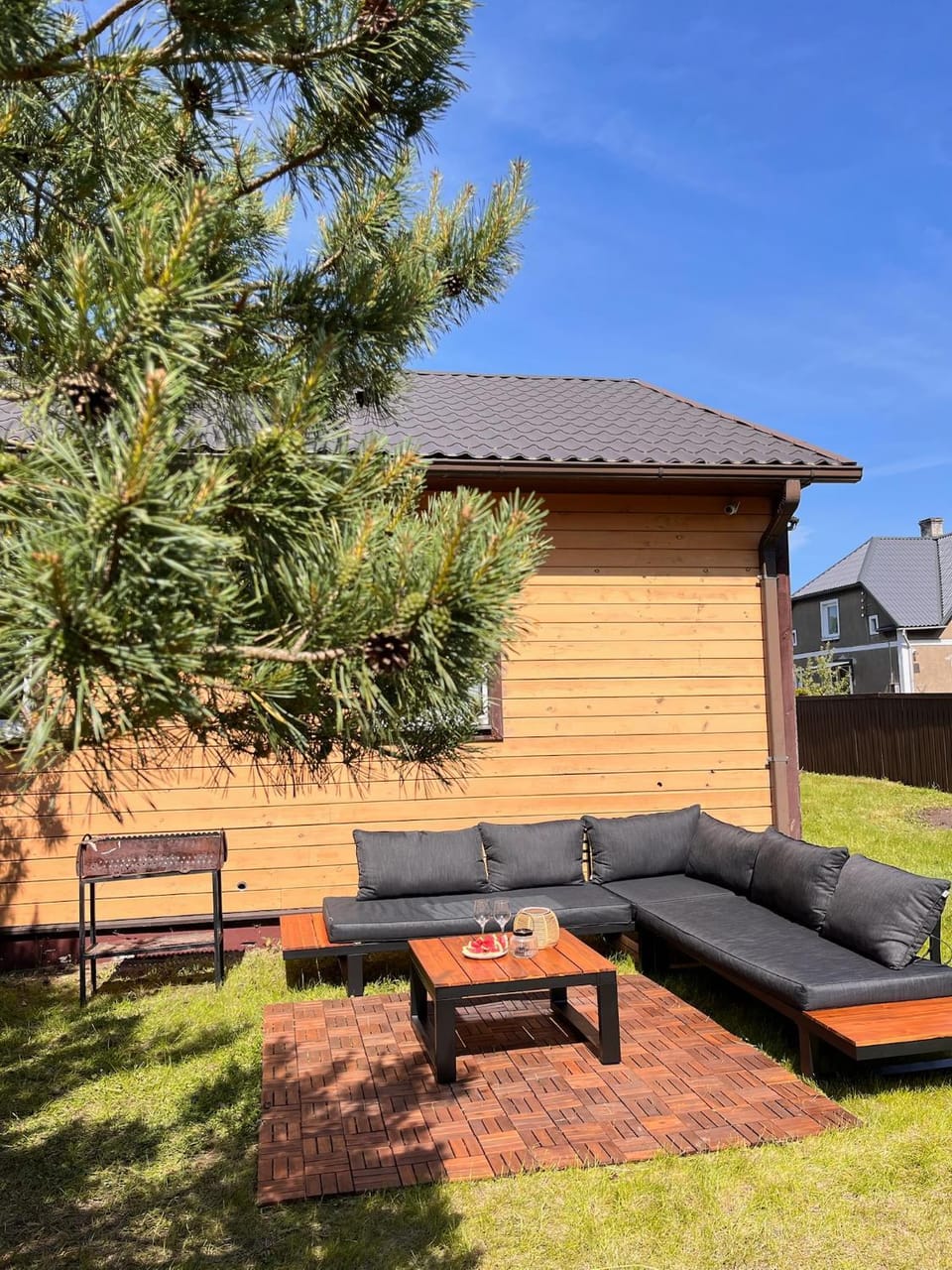 Garden, Seating area, Garden view, sunbed