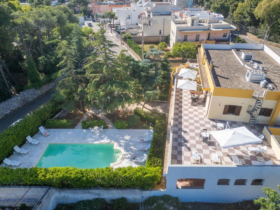 Bird's eye view, Balcony/Terrace, Pool view