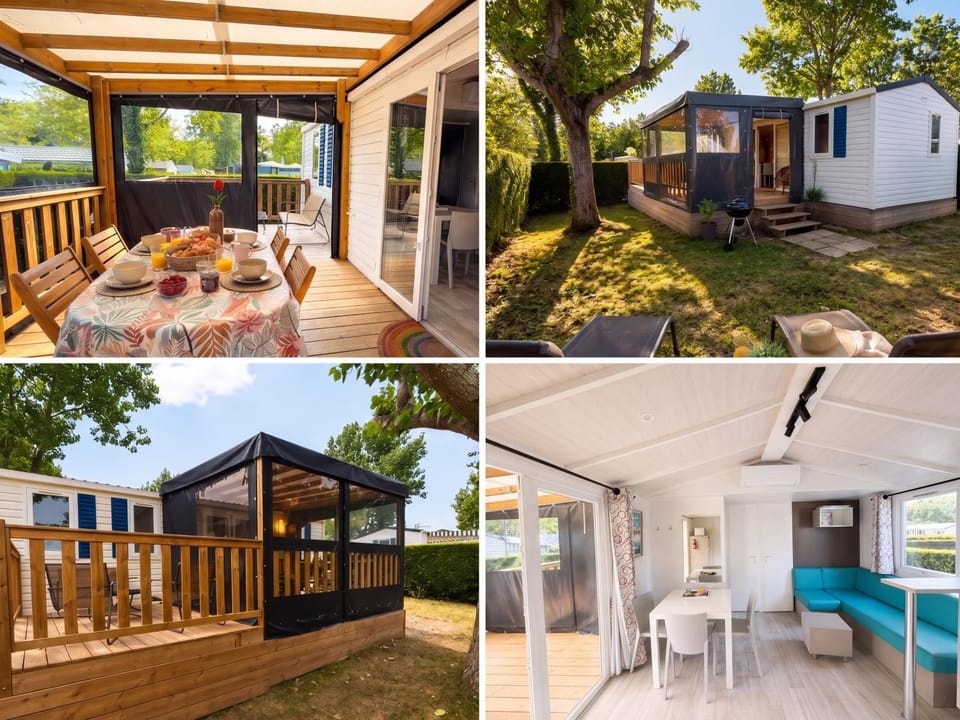 Mobil-home Climatisé -3 ch - Piscine Campground/ 
RV Resort in La Bernerie-en-Retz