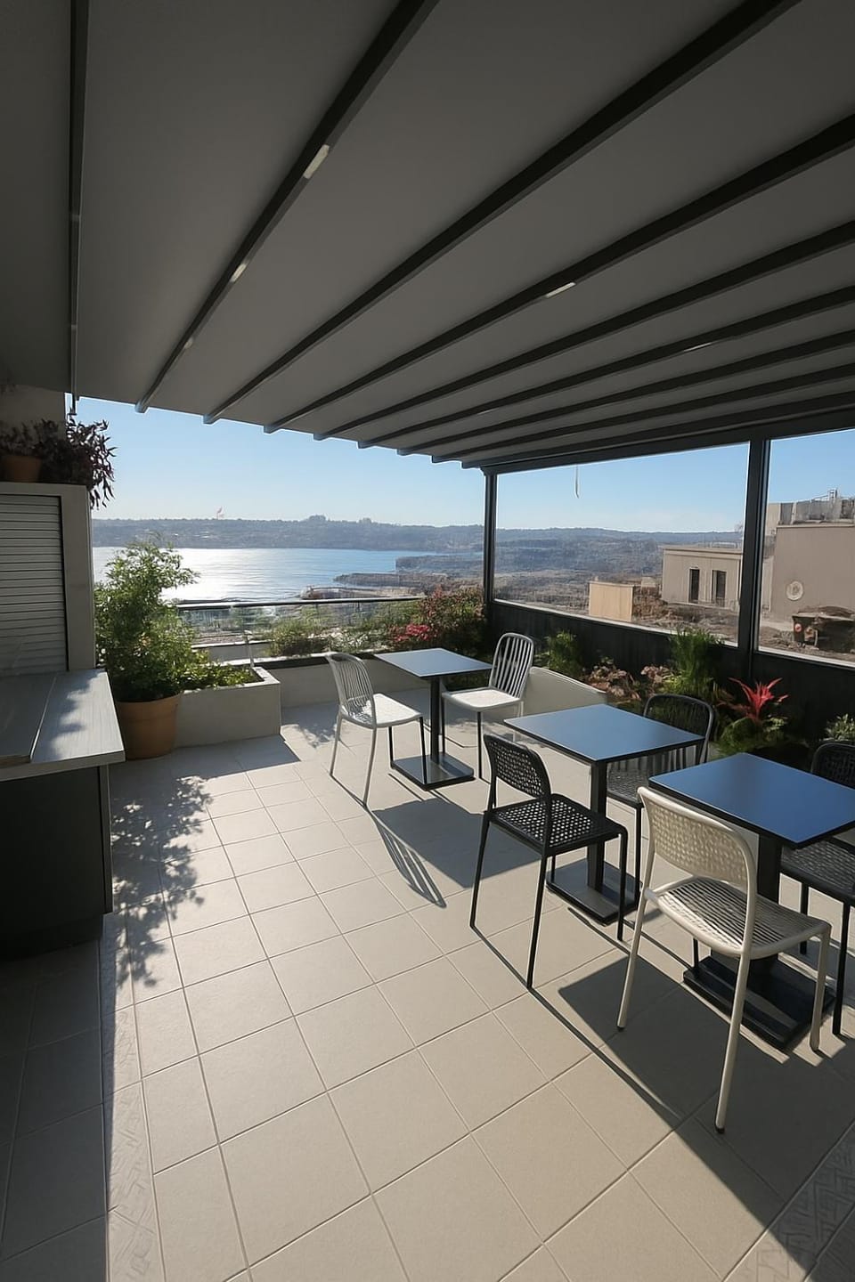 Property building, Patio, Balcony/Terrace, Lake view, Sea view, Breakfast, Internal: Not applicable to any particular room