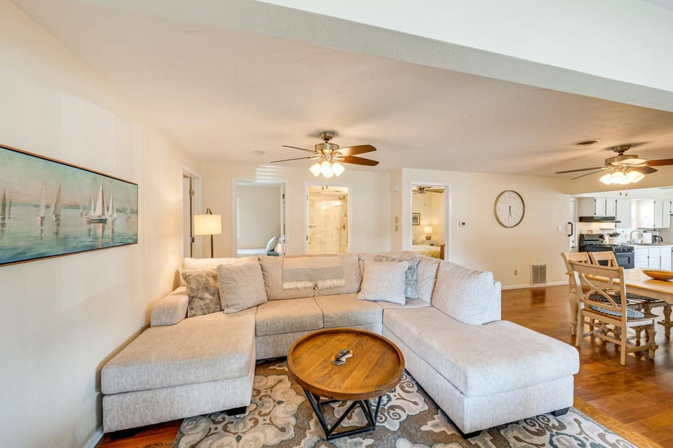Powers Lake Gem: Peek-a-Boo Views & Beach Access House in Powers Lake