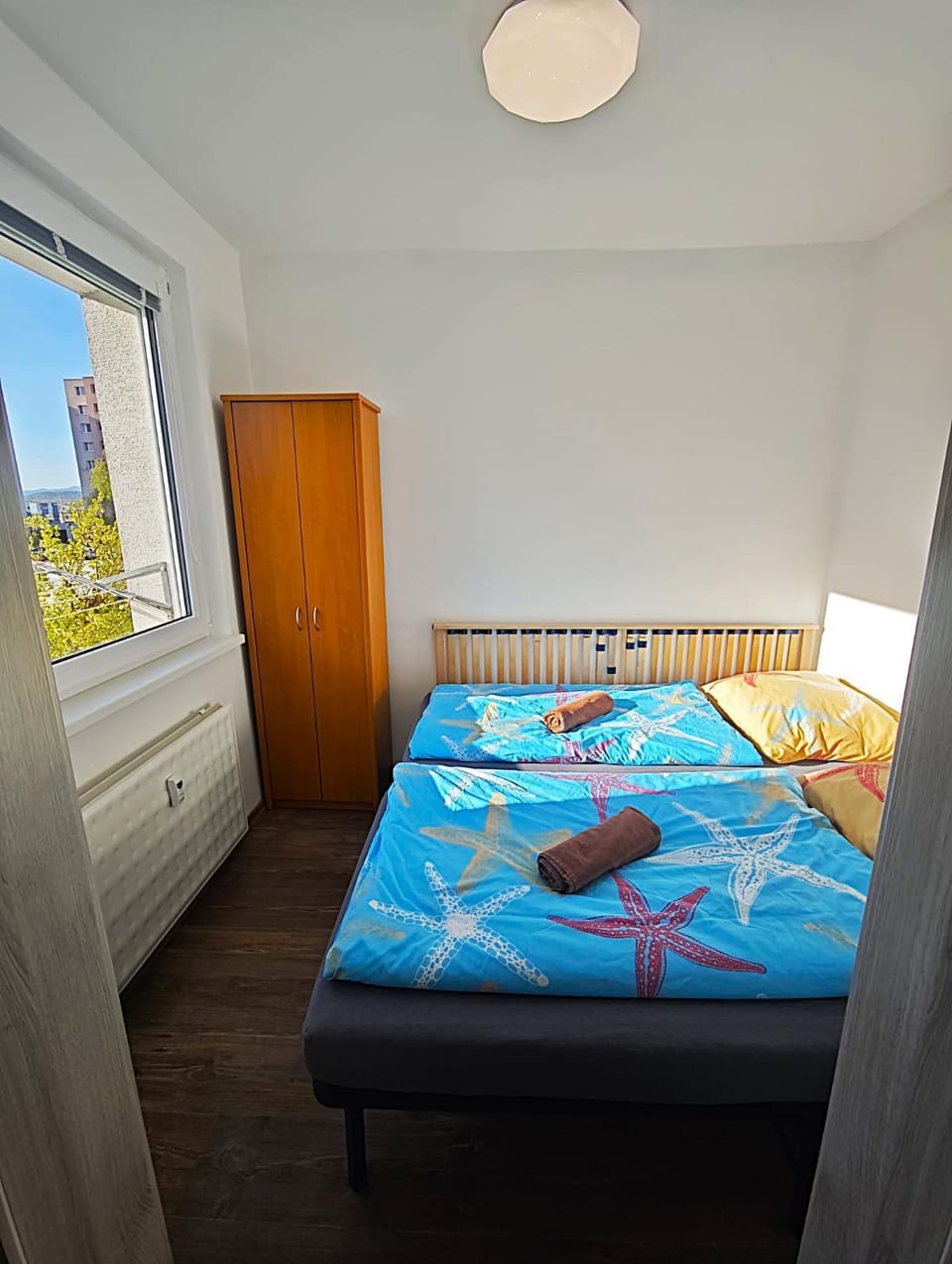 Photo of the whole room, Bedroom, heating, internet, internet, towels, wardrobe
