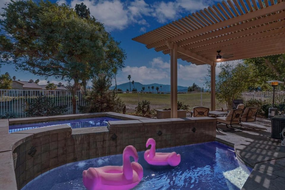 Serene Golf Course Retreat with Pool & Spa Game Room House in Indio