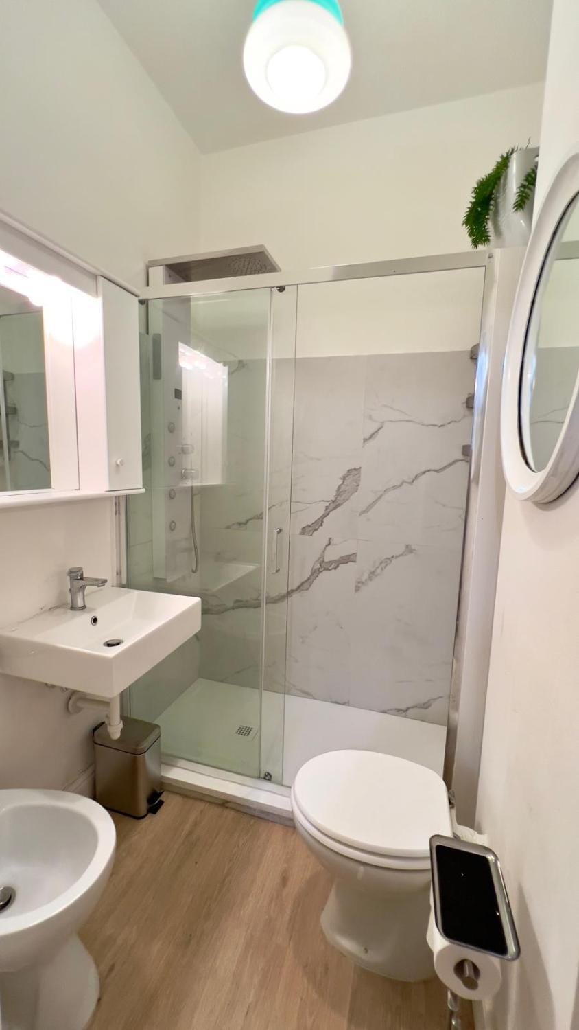 Shower, Toilet, Bathroom, bidet, towels