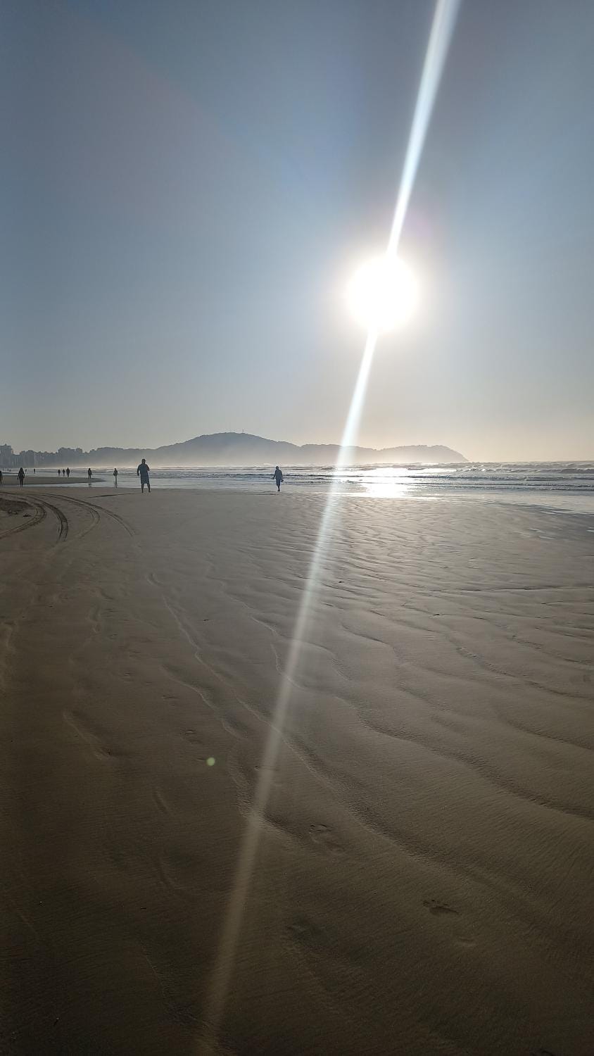 Sacada envidraçada, ar condicionado, wifi, 100m da praia Apartment in State of São Paulo